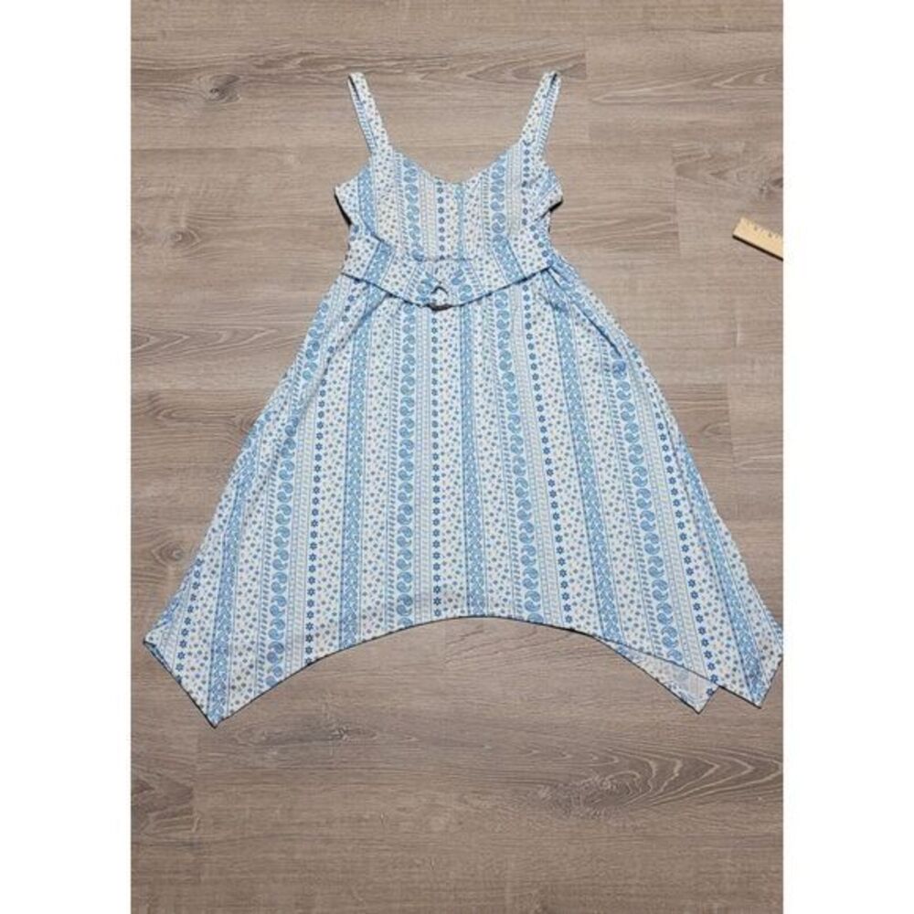 Harlow & Rose‎ Women's Blue and White Casual Sundress Size Medium
